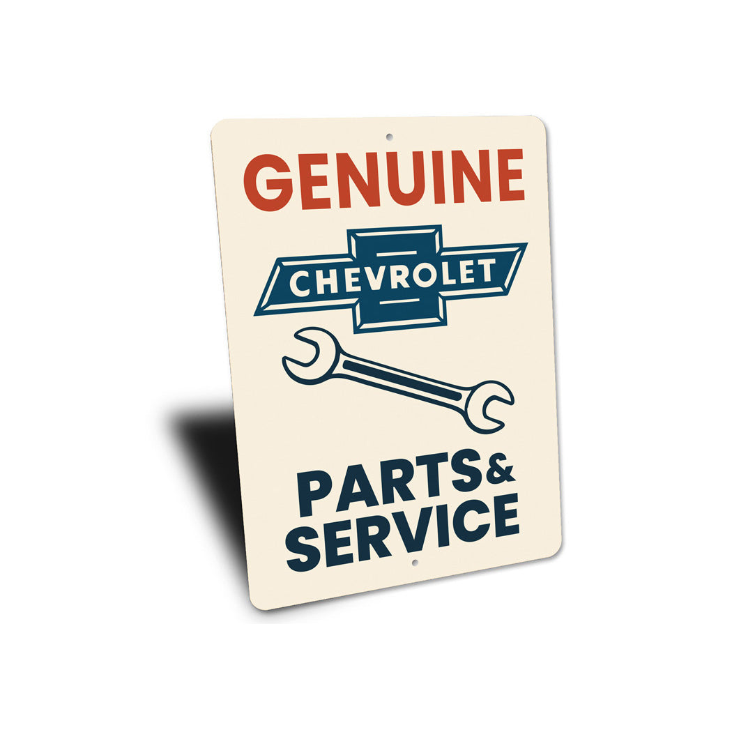 Genuine Parts And Service Wrench Sign