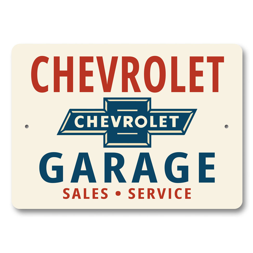 Chevrolet Garage Sales Service Sign