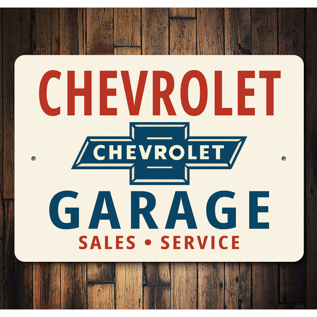 Chevrolet Garage Sales Service Sign
