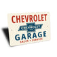 Chevrolet Garage Sales Service Sign