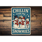 Chillin With My Snowmies Snowmen With Cocoa Sign