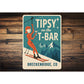 Tipsy On The T-Bar Breckenridge Colorado Ski Sign