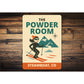 The Powder Room Steamboat Colorado Ski Sign
