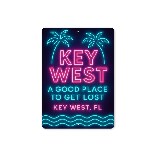 Key West A Good Place To Get Lost Neon Sign