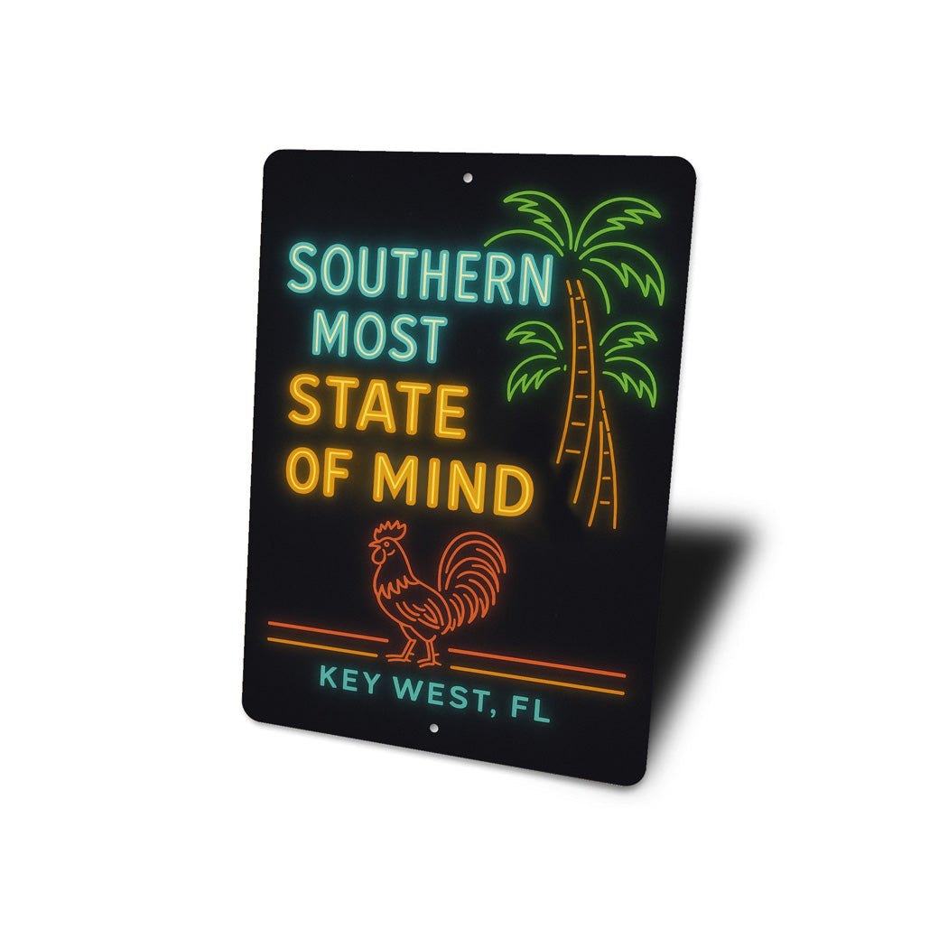 Southernmost State Of Mind Key West Retro Neon Sign