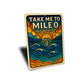Take Me To Mile 0 Key West Stained Glass Beach Sign