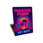 Key West Paradise Found DJ Sunset Party-Themed Sign
