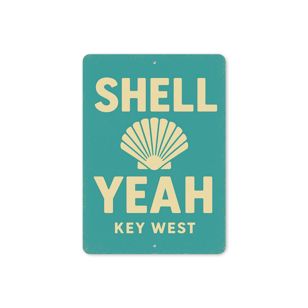 Shell Yeah Beach Pun Beachhouse Sign