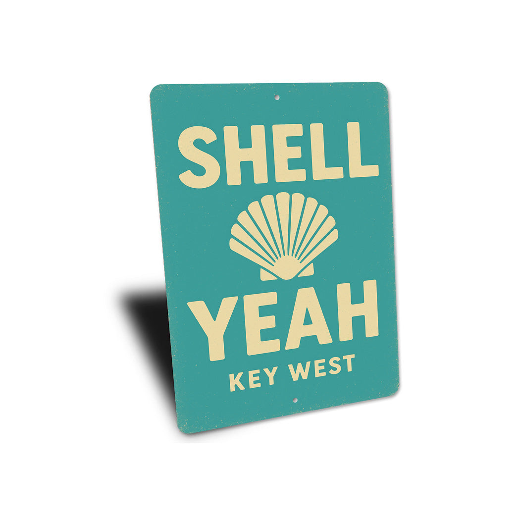Shell Yeah Beach Pun Beachhouse Sign
