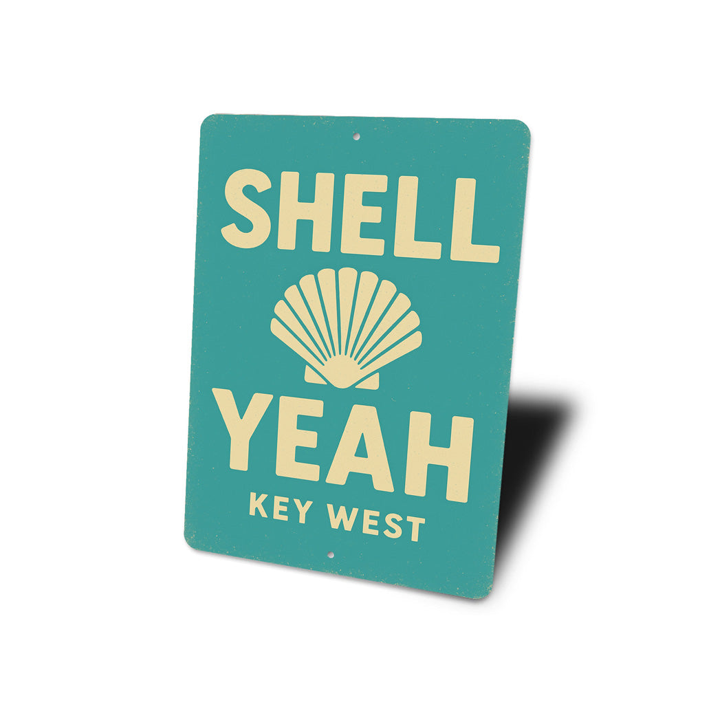 Shell Yeah Beach Pun Beachhouse Sign