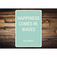 Happiness Comes In Waves Key West Beach House Sign