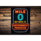 Mile 0 Southernmost Paradise Key West Neon Style Sign