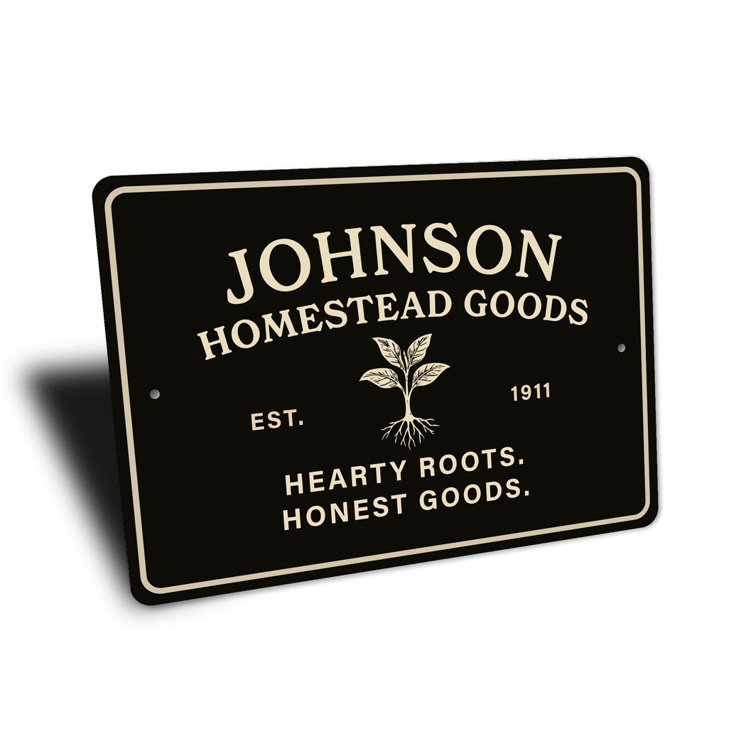 Personalized Homestead Goods Sign