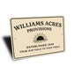 Personalized Farm Sign From Our Field To Your Table