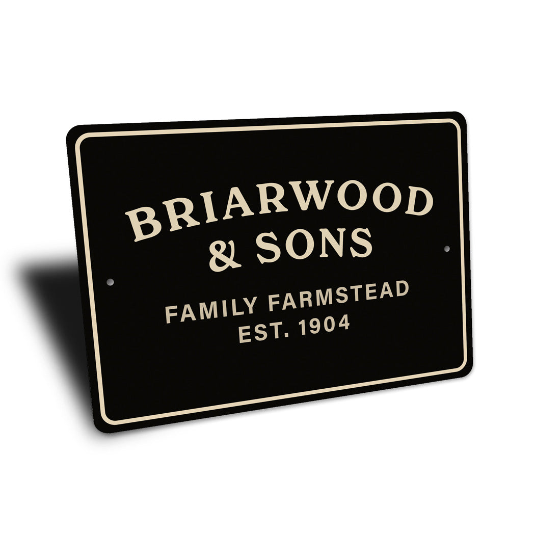 Personalized Family Farmstead Sign