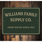 Personalized Family Supply Co. Farm-Tested Sign