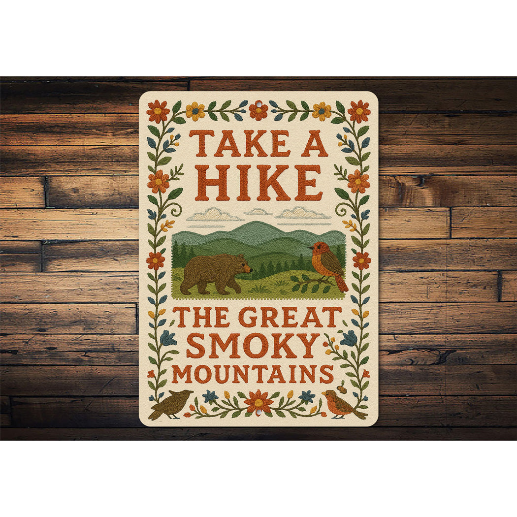 Take a Hike Smoky Mountains Sign