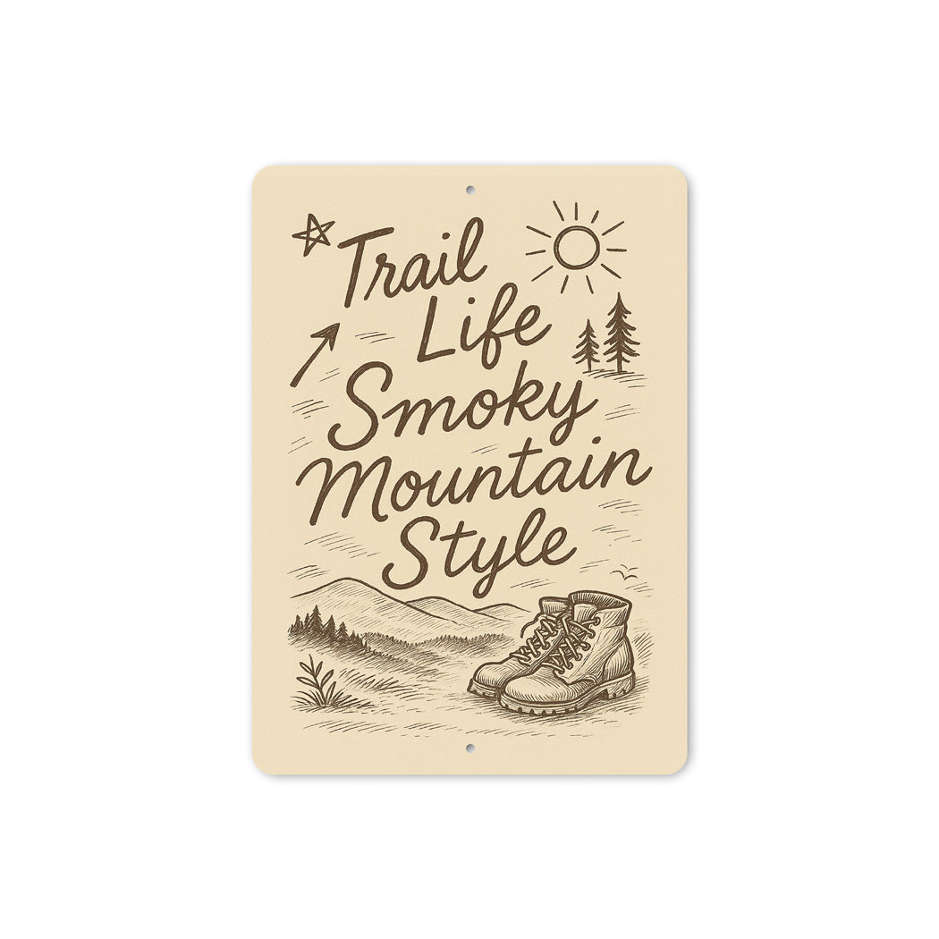 Trail Life Smoky Mountain Style Leather Boots Sign