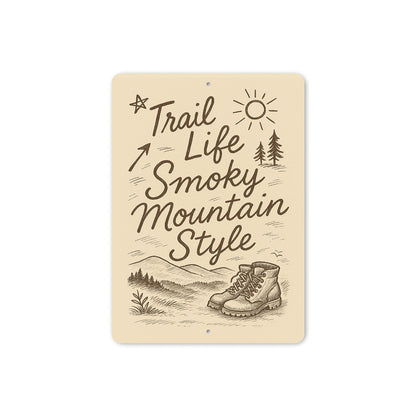 Trail Life Smoky Mountain Style Leather Boots Sign