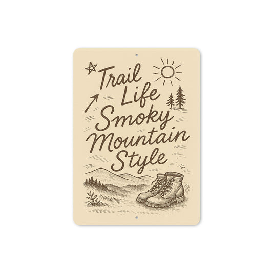 Trail Life Smoky Mountain Style Leather Boots Sign