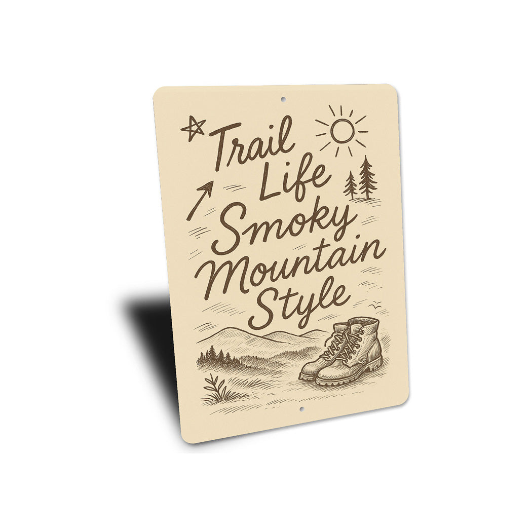 Trail Life Smoky Mountain Style Leather Boots Sign