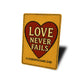 Love Never Fails 1 Corinthians 13:8 Bible Verse Heart Sign