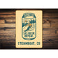 Ski Beer Repeat Steamboat Colorado Drink Can Sign