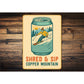 Shred And Sip Copper Mountain Drink Can Sign