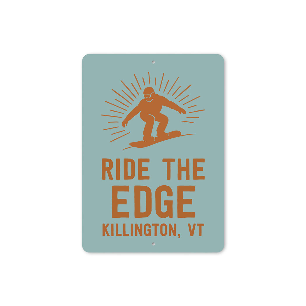 Ride The Edge Killington Vermont Sign