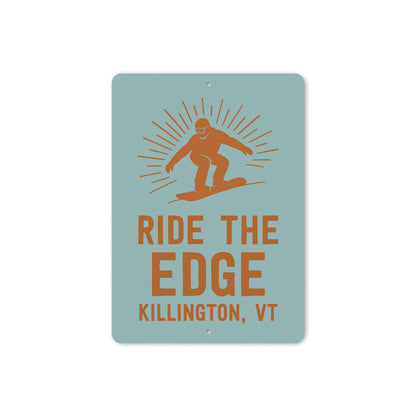 Ride The Edge Killington Vermont Sign