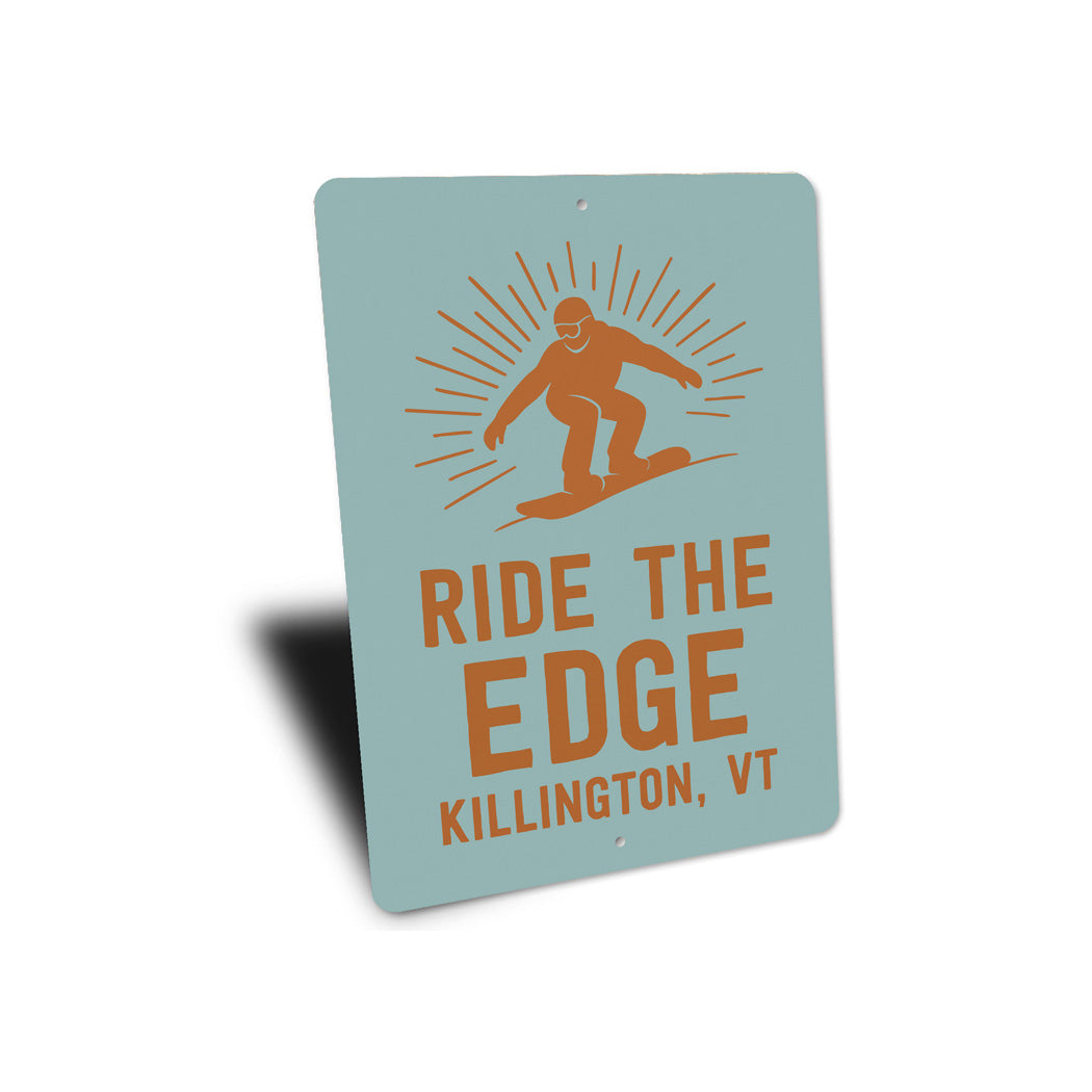 Ride The Edge Killington Vermont Sign