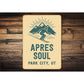 Apres Soul Park City Utah Sign