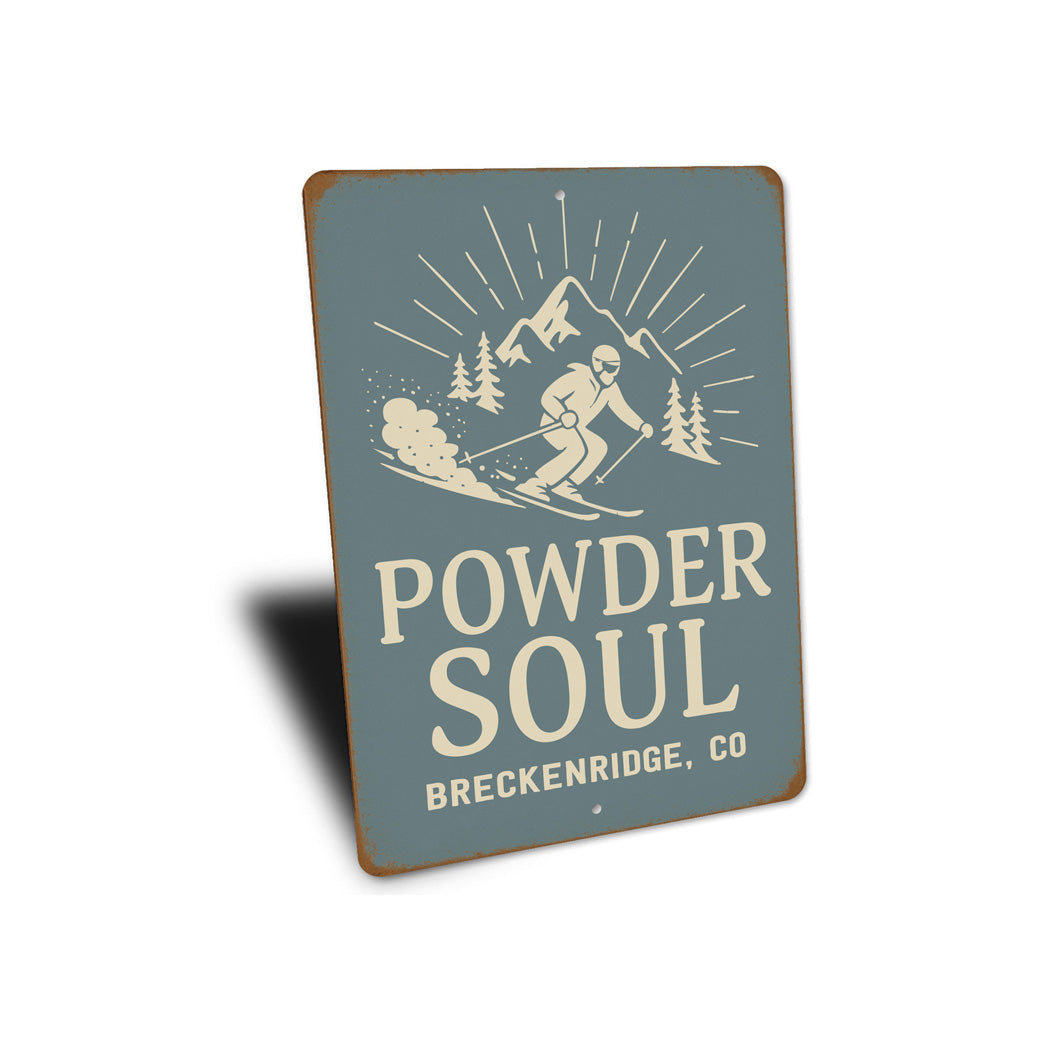 Powder Soul Breckenridge Colorado Sign
