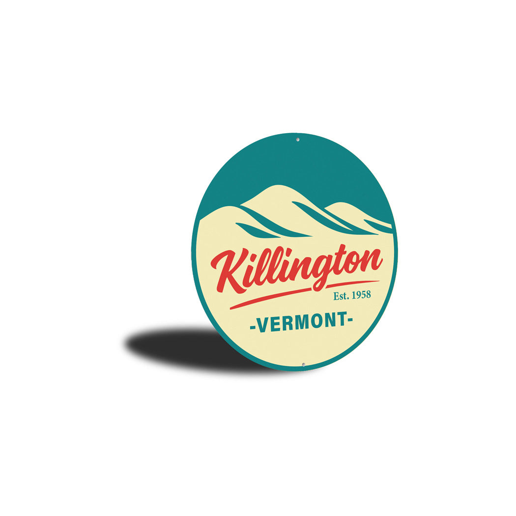Killington Vermont Round Sign