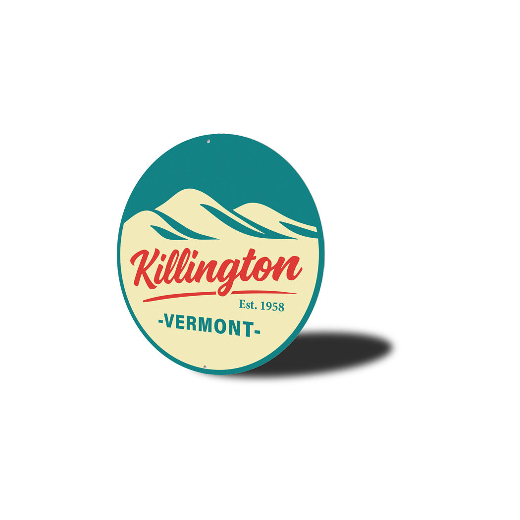 Killington Vermont Round Sign