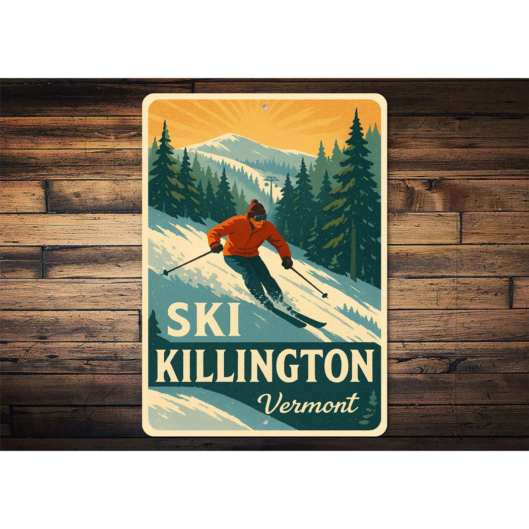 Ski Killington Vermont Sign