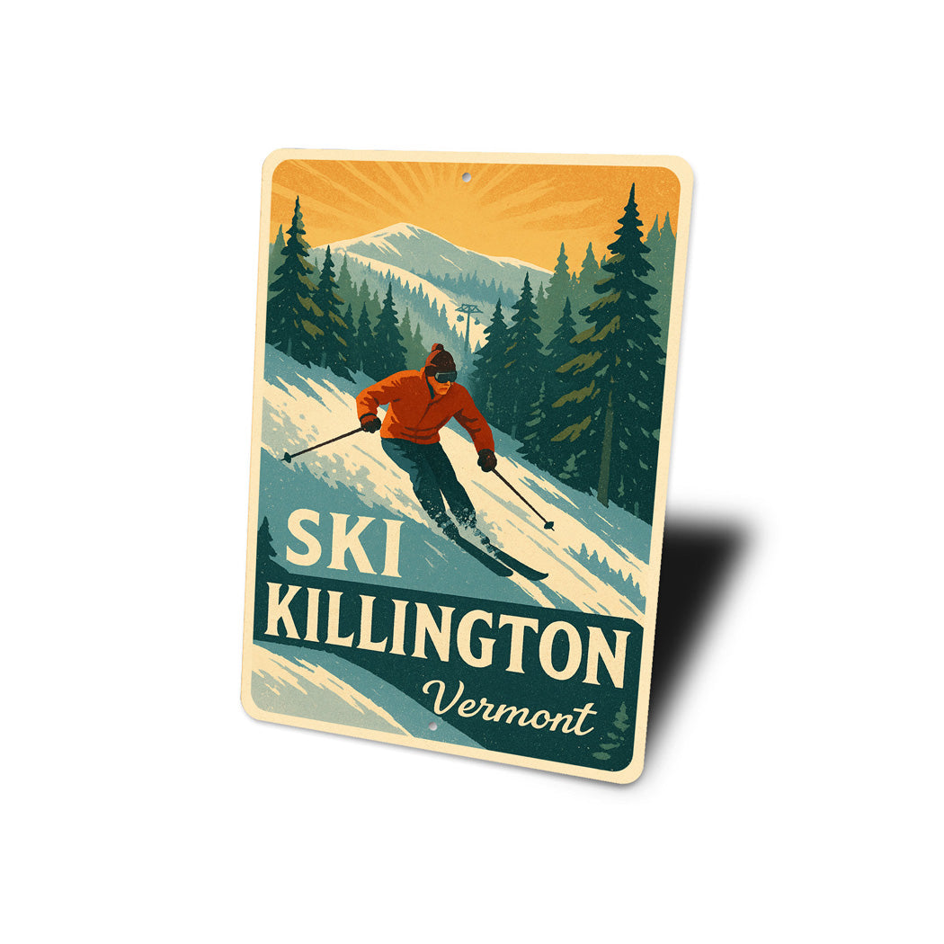 Ski Killington Vermont Sign