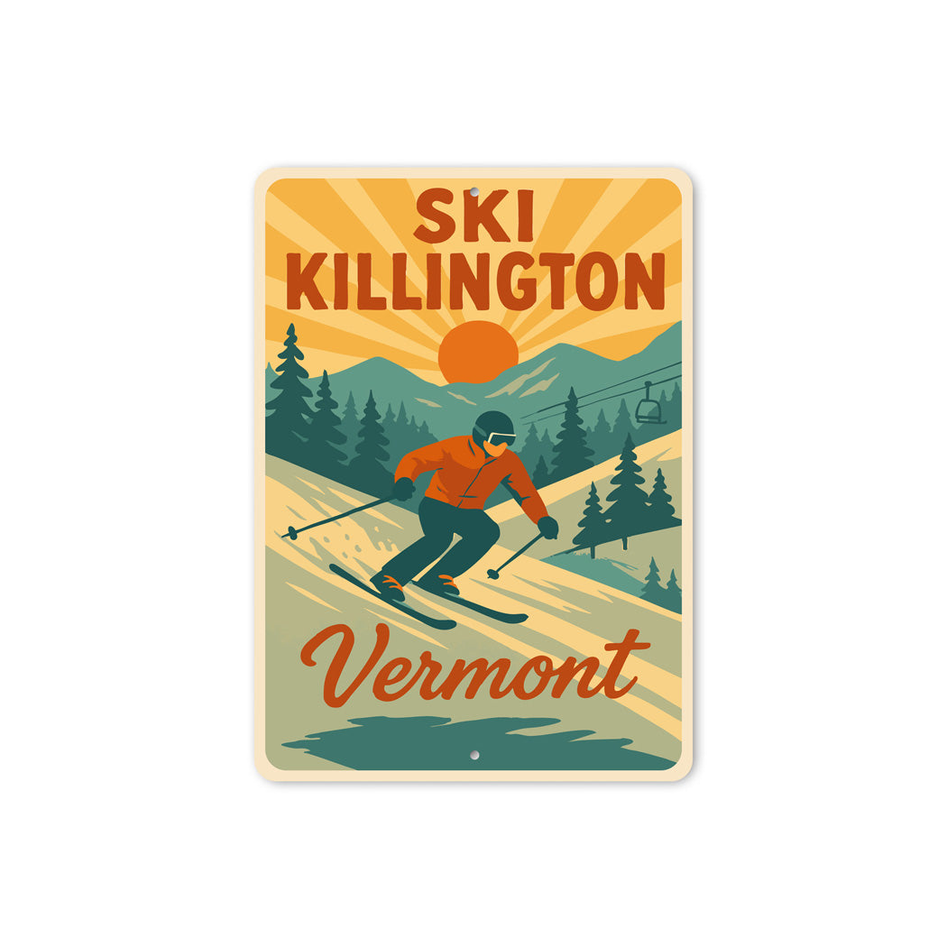 Ski Killington World Class Vermont Sign