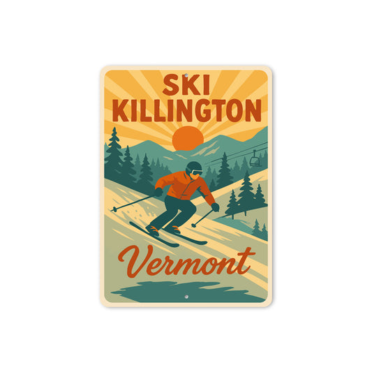 Ski Killington World Class Vermont Sign