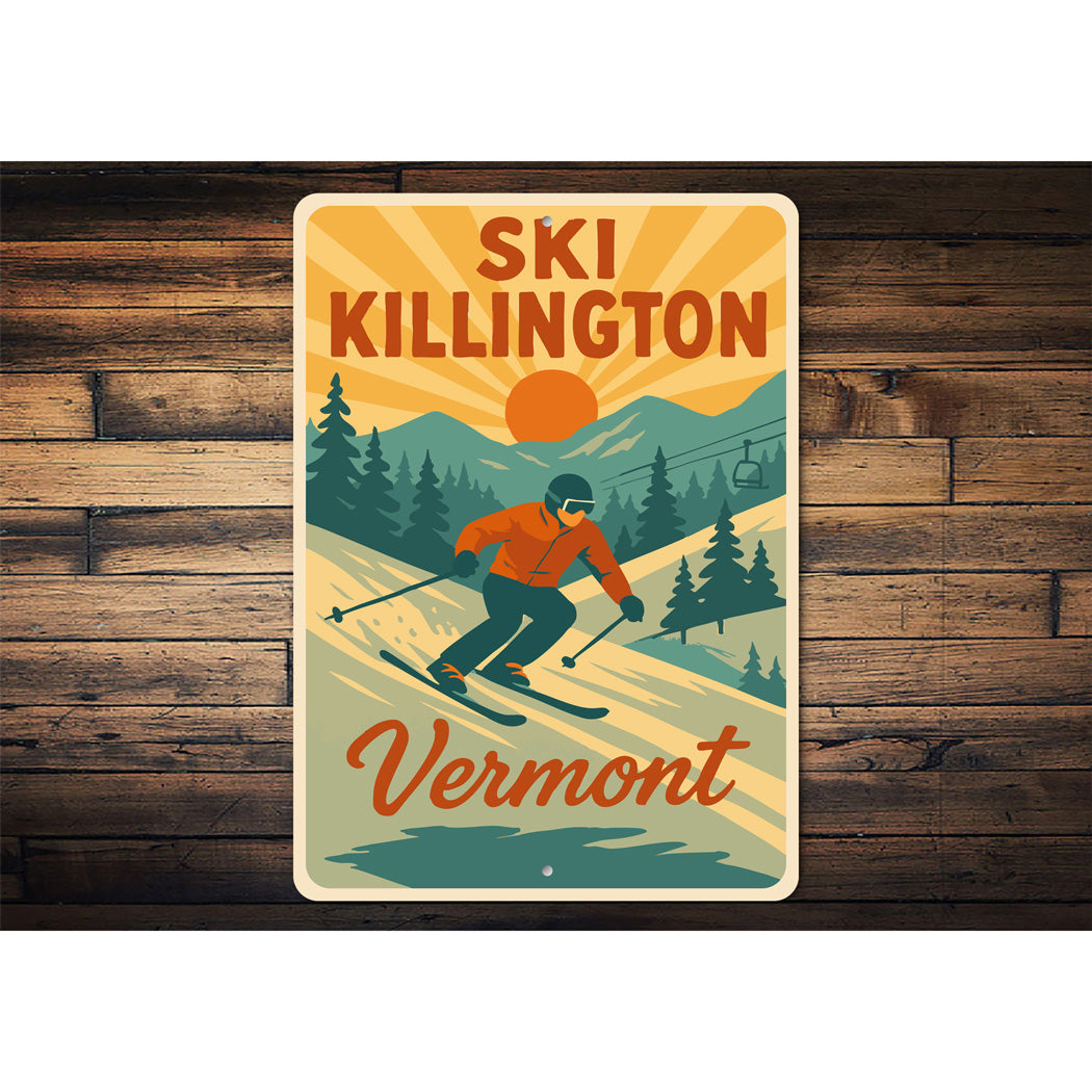 Ski Killington World Class Vermont Sign
