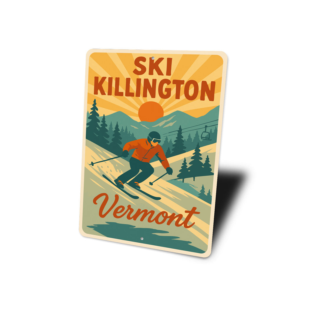 Ski Killington World Class Vermont Sign