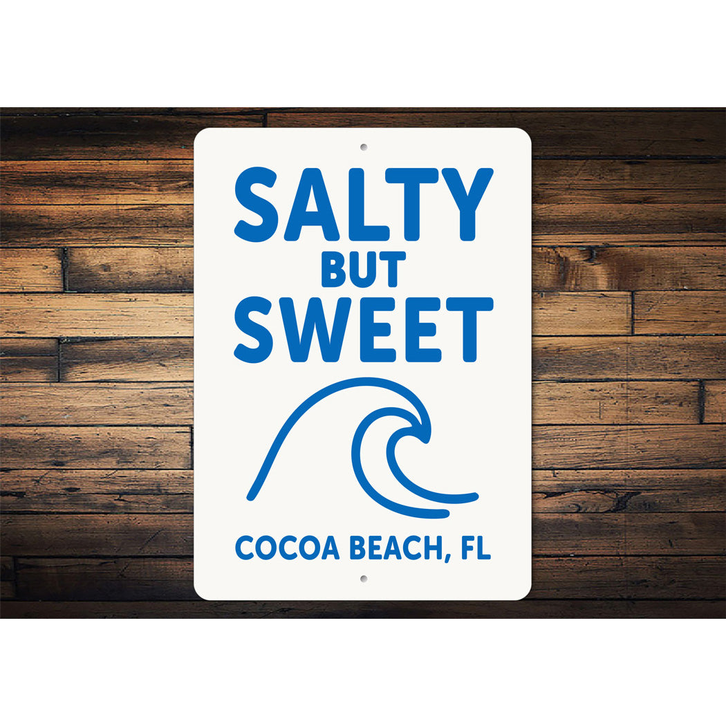 Salty But Sweet Cocoa Beach Florida Sign
