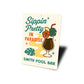 Sippin Pretty In Paradise Personalized Pool Bar Sign