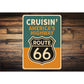 Cruisin' America's Highway Route 66 Sign