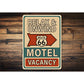 Relax And Unwind Route 66 Motel Vacancy Sign