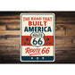 The Road that Built America Route 66 Sign
