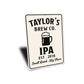 Personalized Brew Company Small Batch Big Flavor Sign