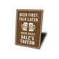 Beer First Talk Later House Rules Custom Tavern Sign