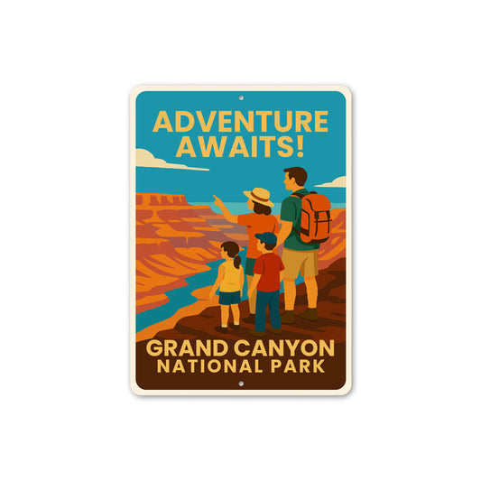 Adventure Awaits Grand Canyon National Park Sign