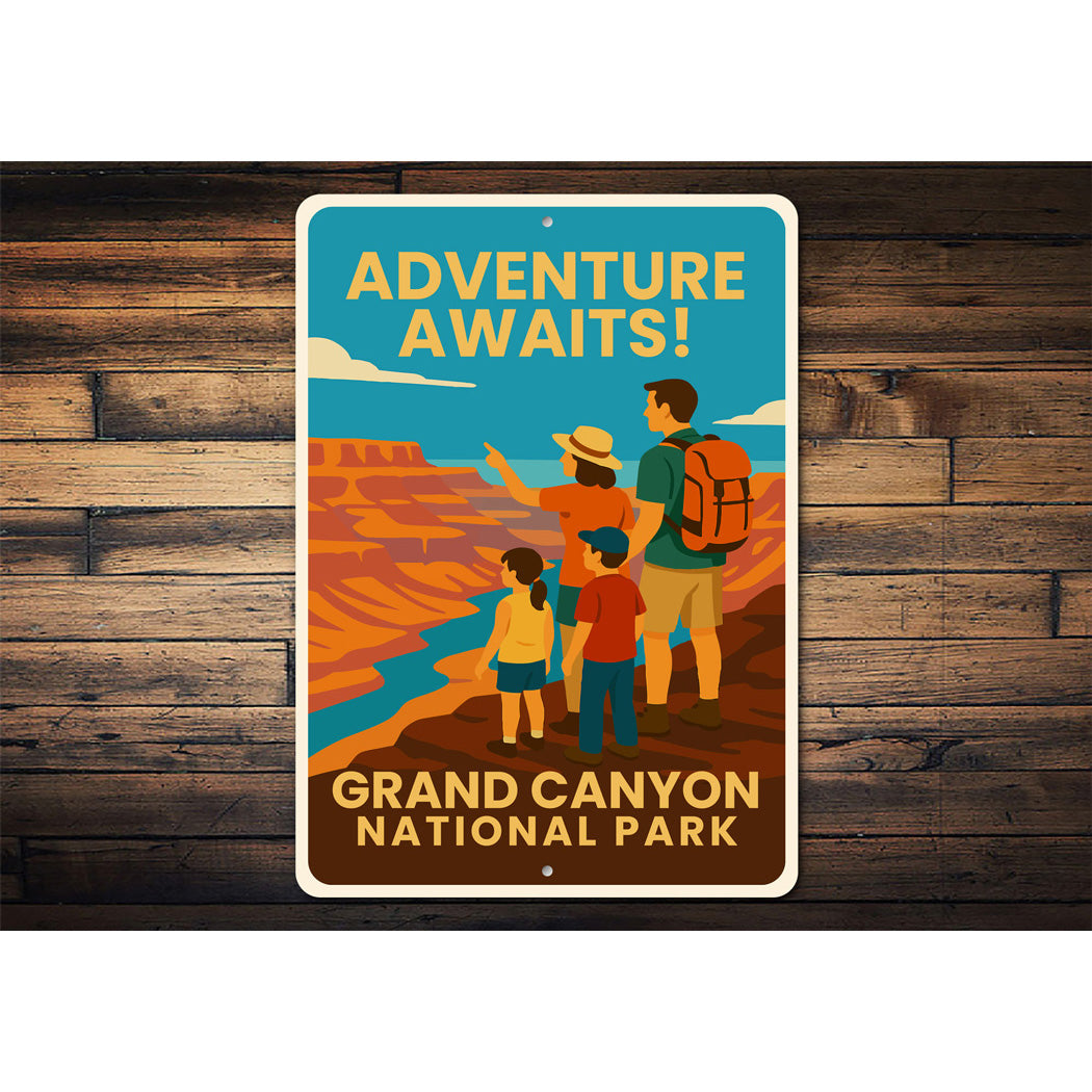 Adventure Awaits Grand Canyon National Park Sign